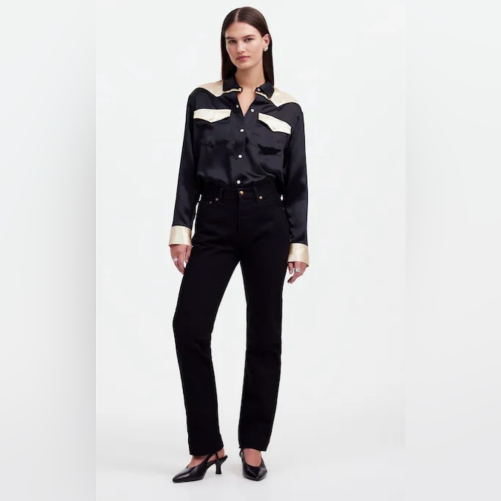 Alexa Chung Madewell High-Rise Straight Jeans Outridge‎ Relaxed Classic Capsule